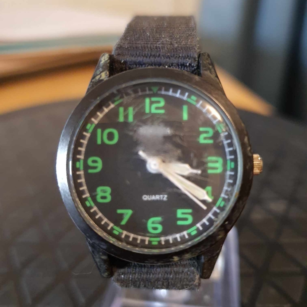 🦋10/$20🦋 Kortusa Black/Green Nylon Women's Watch